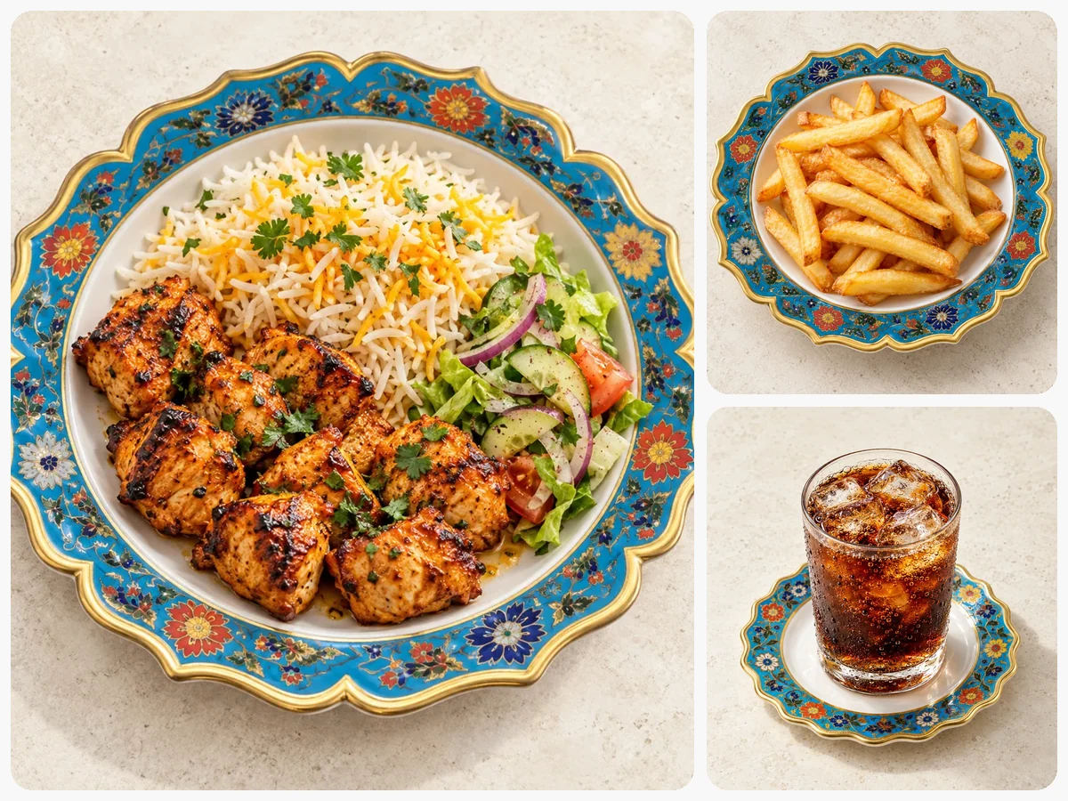 Chicken Tikka + Fries + Pop Combo