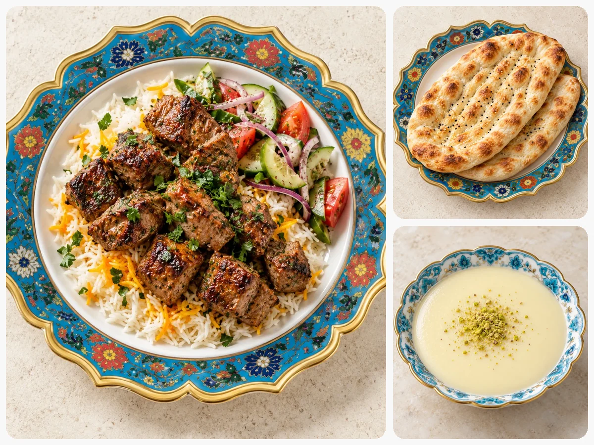 Lamb Tikka + Naan + Firni Combo